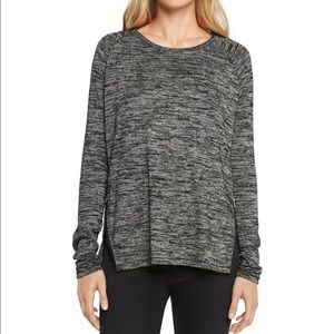 rag & bone Camden zippered heather gray long sleeve!